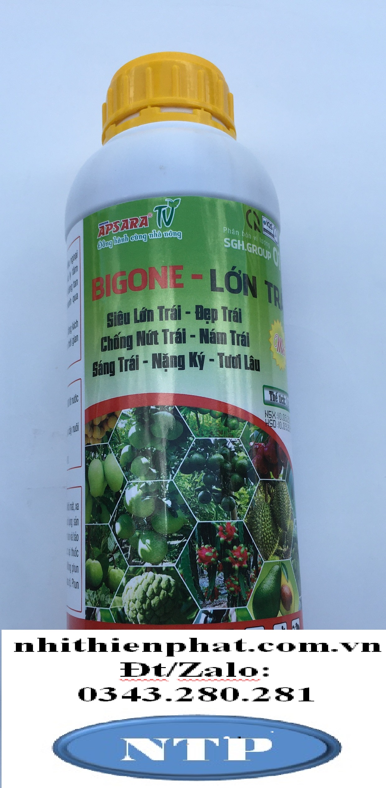 Phân bón lá lớn trái đẹp mã nặng ký tạo ngọt big one 1lít asr