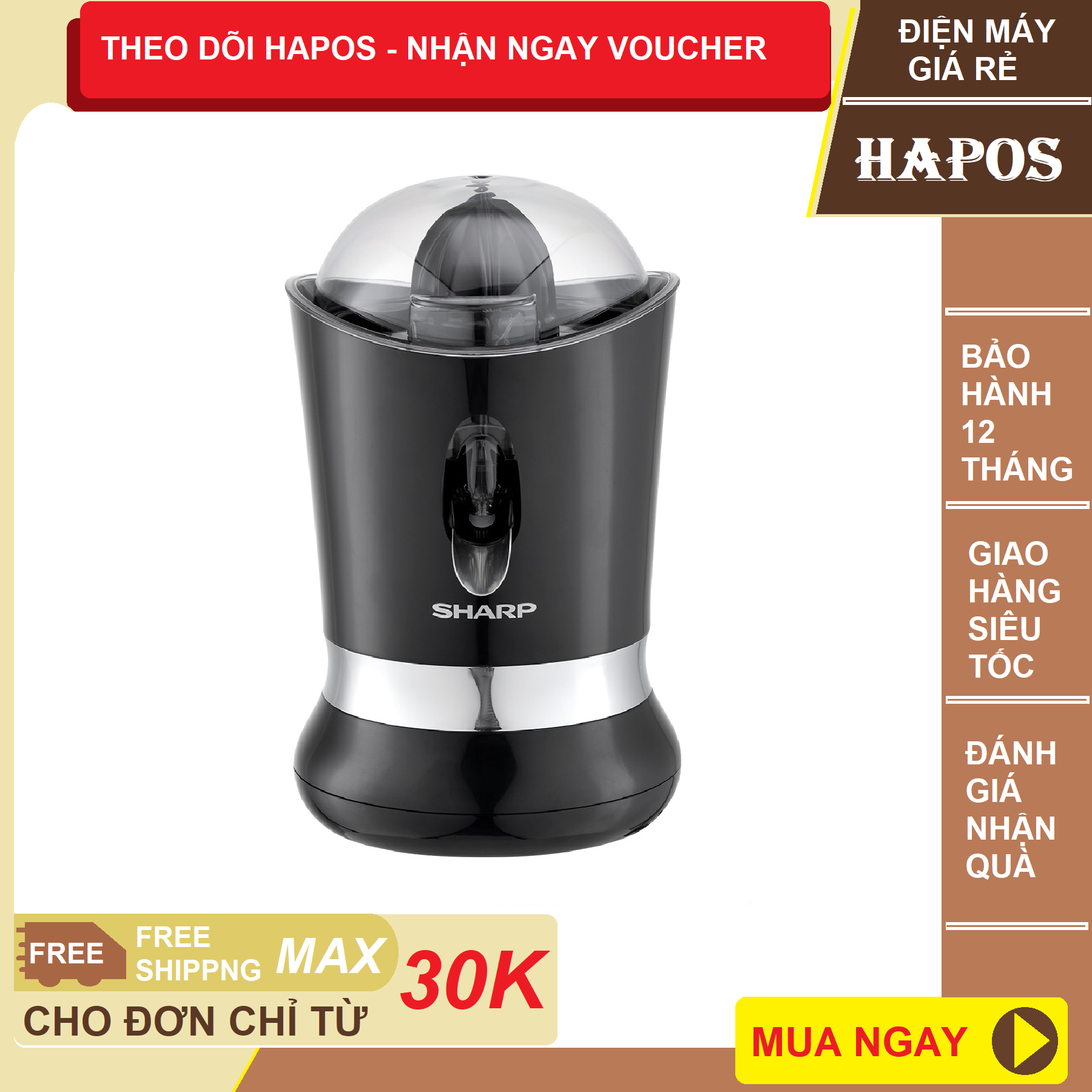 Máy vắt cam sharp ej-j850-bk