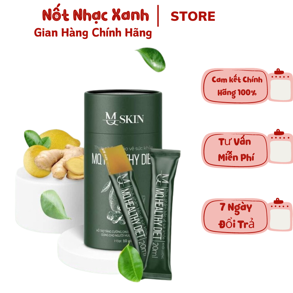 Thạch giảm cân mq skin chanh gừng mq healthy diet
