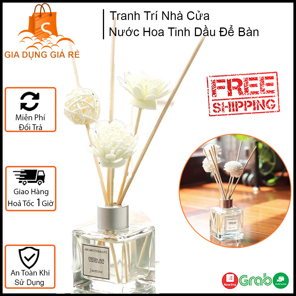 Nước hoa tinh dầu thơm để bàn, phòng ngủ, mùi thơm dịu nhẹ, khuếch đại hương thơm cực tốt