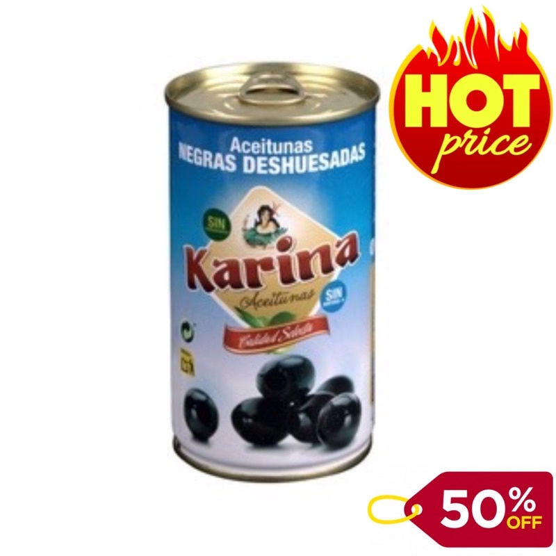 Trái Olive đen nguyên hạt hiệu Karina 4300g