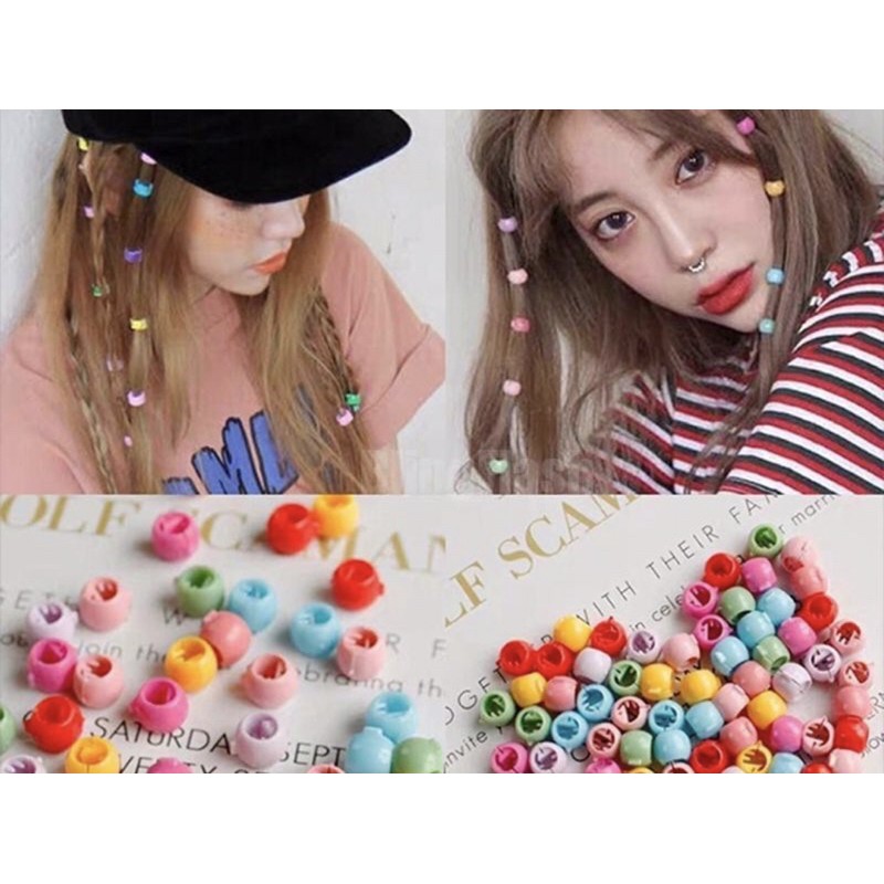 [HCM]Set 10 KẸP CÀNG CUA Nhựa Sắc Màu Cho Bé Gái