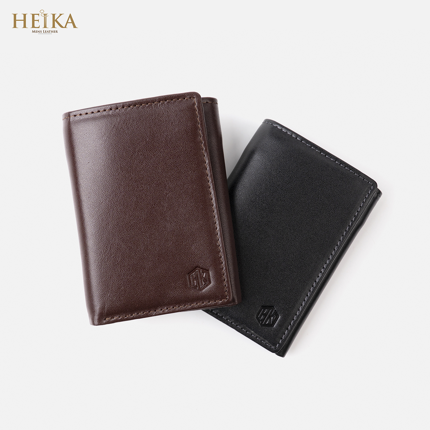 Ví nam gấp 3/Bóp nam Carino trifold da bò phiên bản đặc biệt