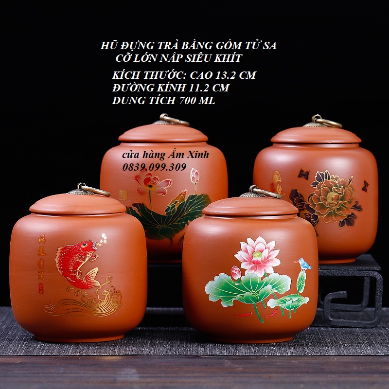 Hũ, Bình đựng trà bằng gốm