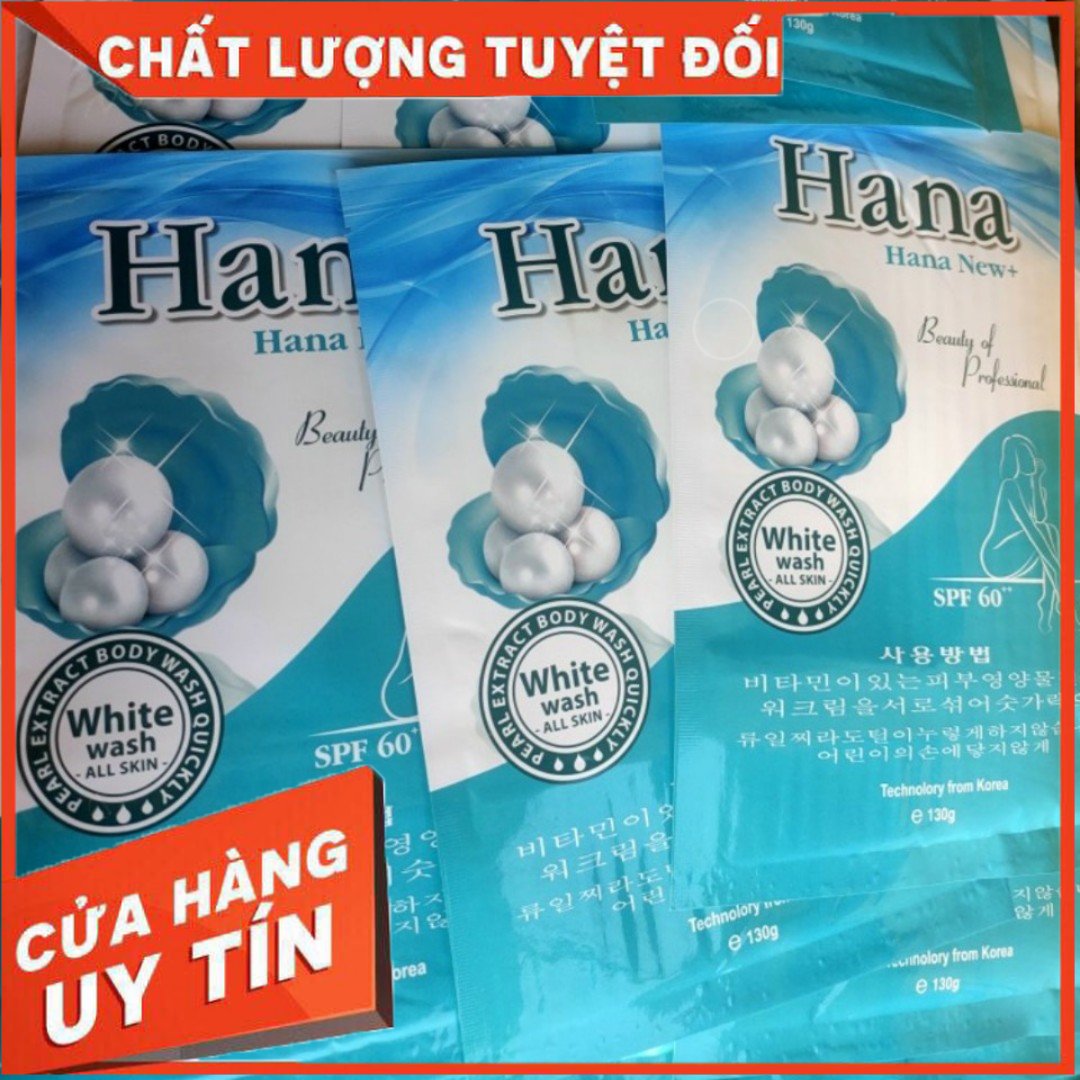 Tắm trắng hana spf 60+ 130g hàn quốc , bật tone , trắng sáng da, sản phẩm chuyên dùng spa