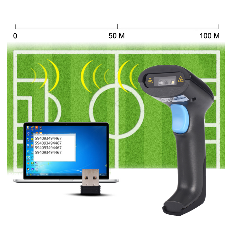 Máy quét mã vạch không dây YHD 6200DW 2D, Máy bắn mã vạch không dây 2D(Qrcode) 1D(Barcode), Đầu đọc 