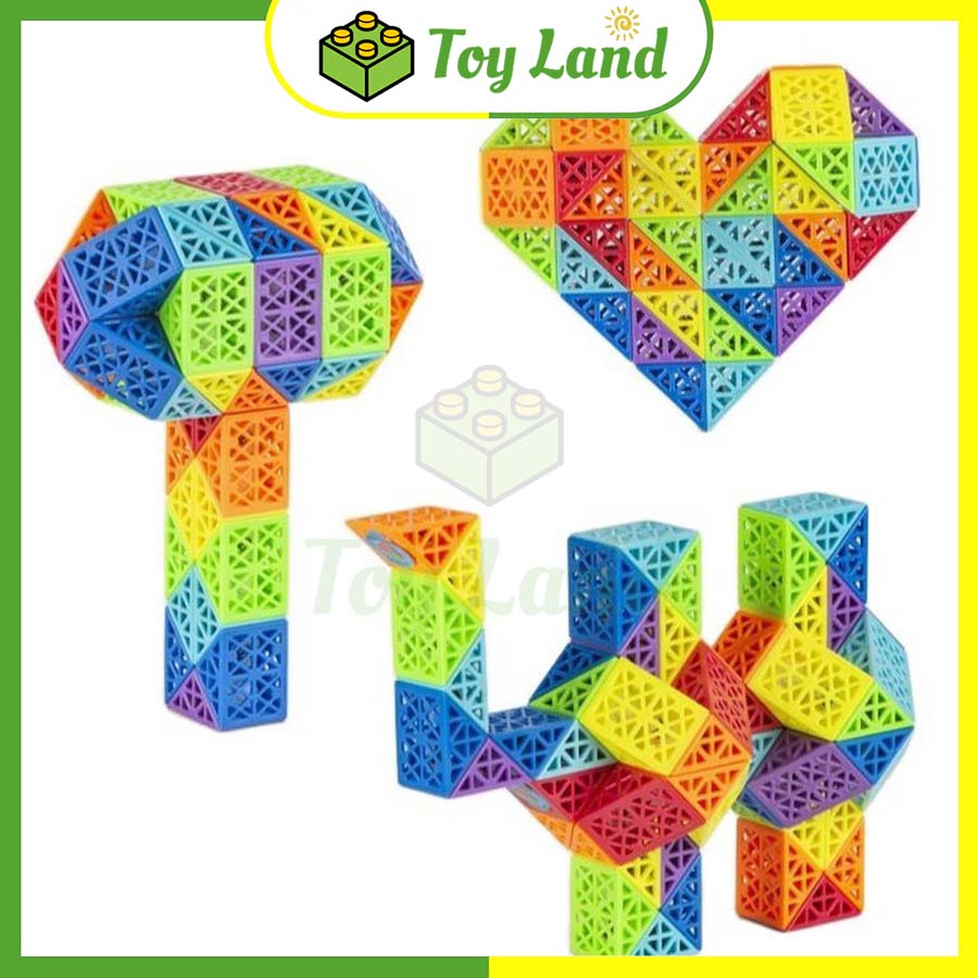 Rubik rắn dna cube 7 màu diansheng twist puzzle cao cấp rubic snake ruler cube đồ chơi trí tuệ