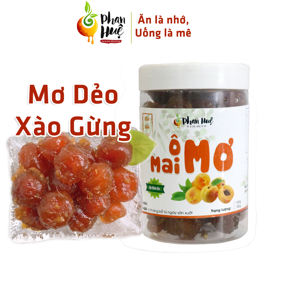 Mơ Xào Gừng Phan Huệ Đặc Biệt (500gr). Mơ Miền Bắc Chọn Lọc. Ăn Là Nhớ. Đặc Sản Hà Nội