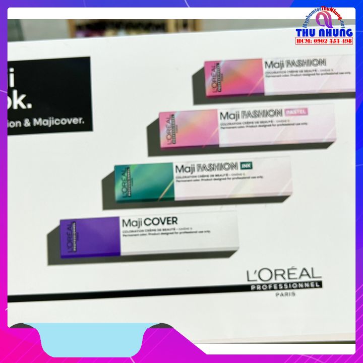 [HCM][LOREAL CHÍNH HÃNG] THUỐC NHUỘM TÓC L'OREAL MAJIFASHION THỜI TRANG CHÍNH HÃNG TUÝP 50ML + KÈM OXY