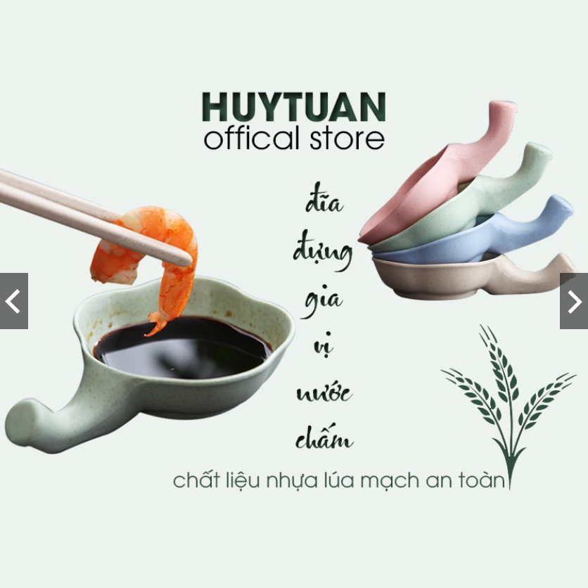 Đĩa đựng gia vị, đĩa lúa mạch đựng gia vị có tay cầm, đĩa Đựng Nước Sốt, Đĩa đựng gia vị lúa mạch , chén đựng gia vị, nước chấm có cán cầm , tuancua