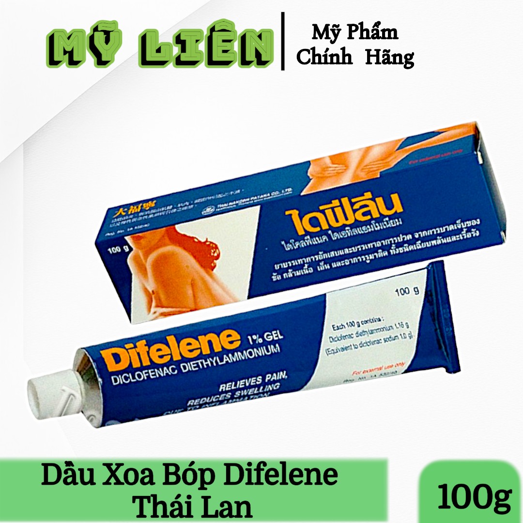 Gel xoa bóp difelene thái lan - dành cho ai bị bại hông, thoát vị đĩa đệm