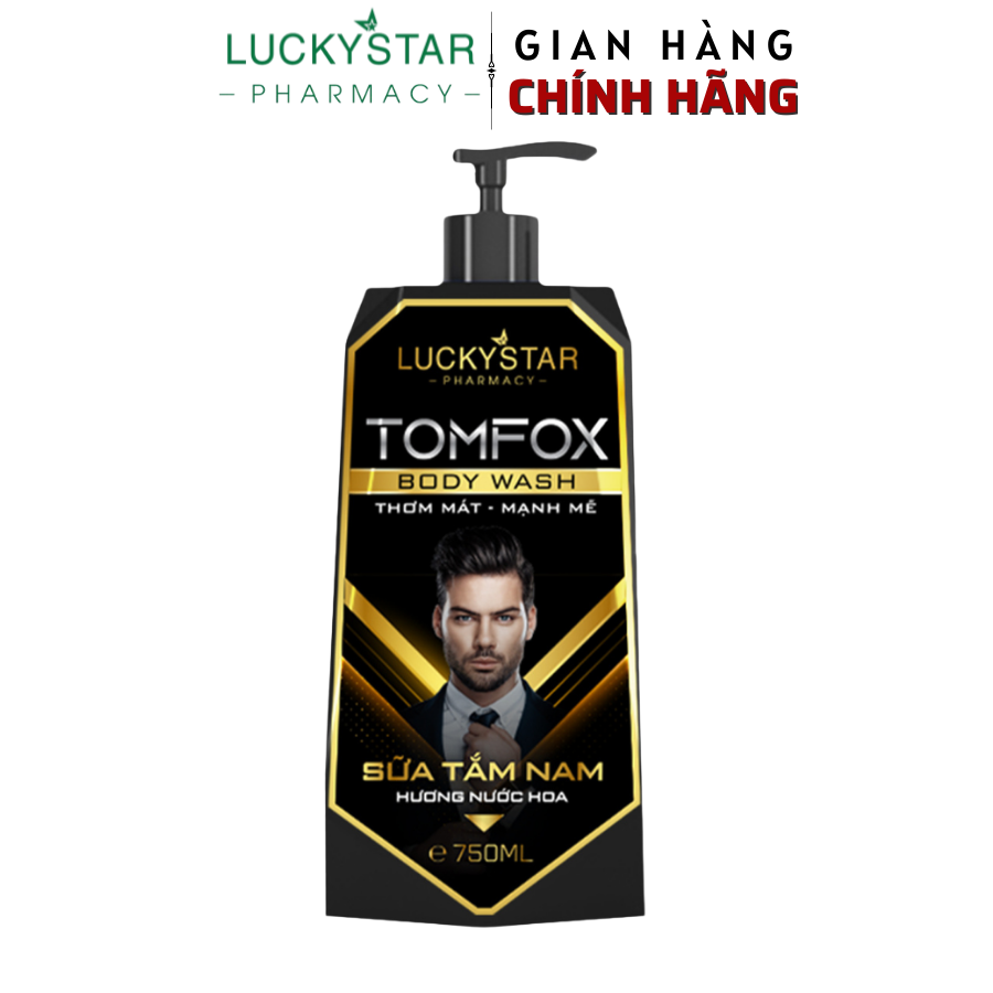 SỮA TẮM NƯỚC HOA NAM CAO CẤP TOMFOX 750ML - LUCKY STAR