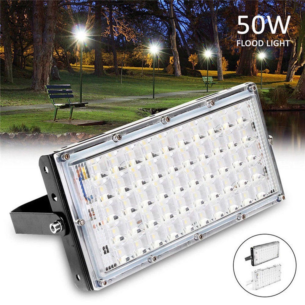 Đèn led pha 50w ngoài trời chống mưa 220v