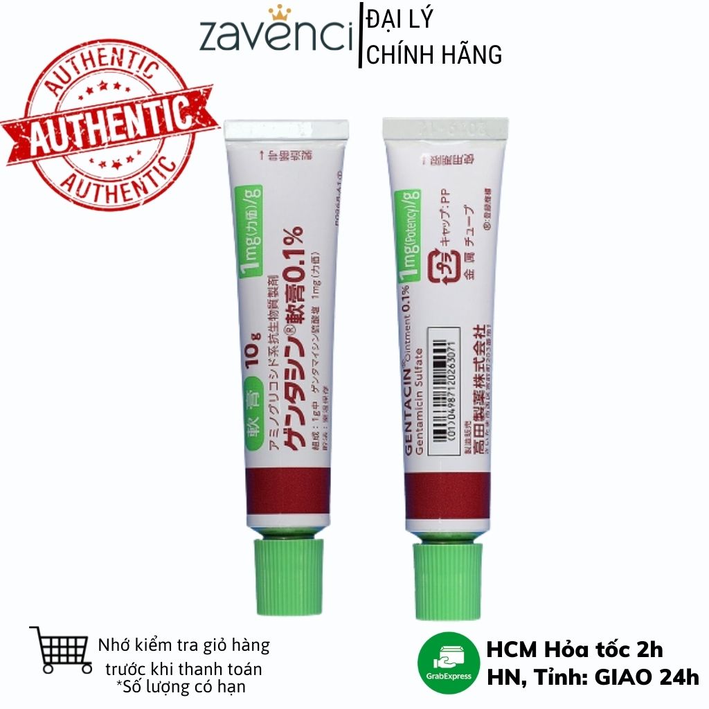 Kem ngừa sẹo Gentacin Nhật Bản - Gel liền sẹo Gentacin Nội địa Nhật 10g Zavenci
