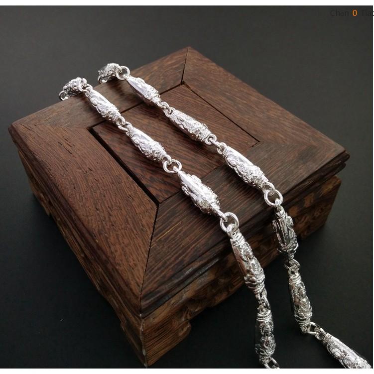 Dây chuyền hạt gạo , Vòng cổ Bạc Thái 925 cực ngầu - Luôn sáng bóng, không phai mầu