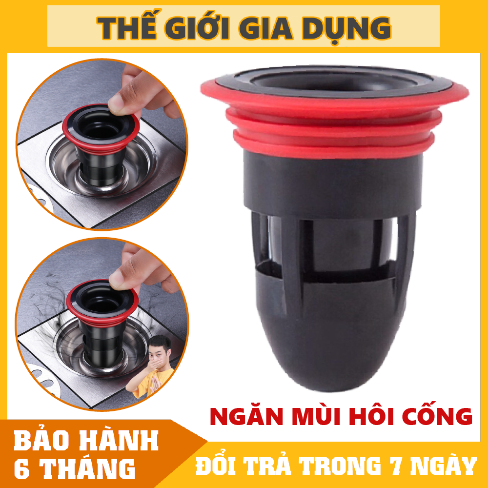 Nút Đậy Cống Thoát Nước TD Bằng Silicon Chống Mùi Hôi, Côn Trùng, Ngăn Trào Nước