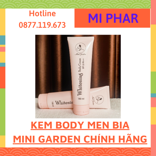 [HCM]Kem Whitening Body Cream SPF 25 PA ++ Dạng Tuýt 180ML Dưỡng Làn Da Sáng Hồng PV1007 Kem Body men bia MiniGarden