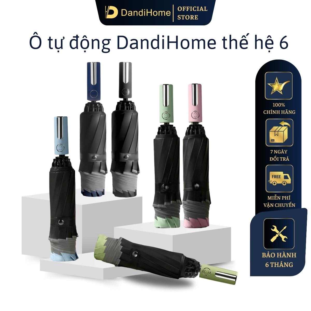 Ô (dù) tự động 2 chiều cao cấp DandiHome thế hệ 6 chống UV đi nắng, đi mưa