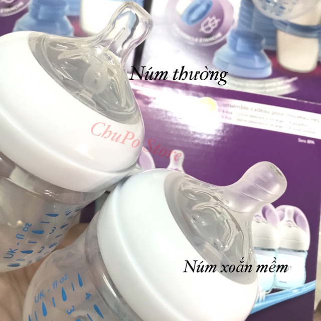 Bình sữa Philips Avent Natural 125ml/260ml đủ màu BPA free