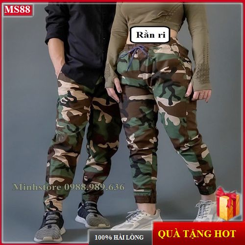 [FREESHIP] Quần Jogger Kaki Nam Basic Rằn Ri - Quần Jogger Chất Kaki Phong Cách Trẻ Trung, Mặc Cực Thỏa Mái - Minhstore