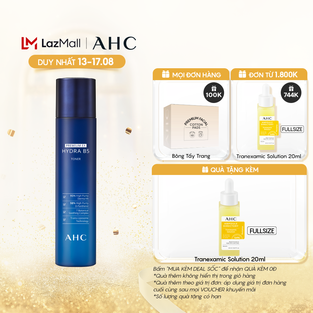 Nước Cân Bằng AHC Premium Ex Hydra B5 Toner 140ml