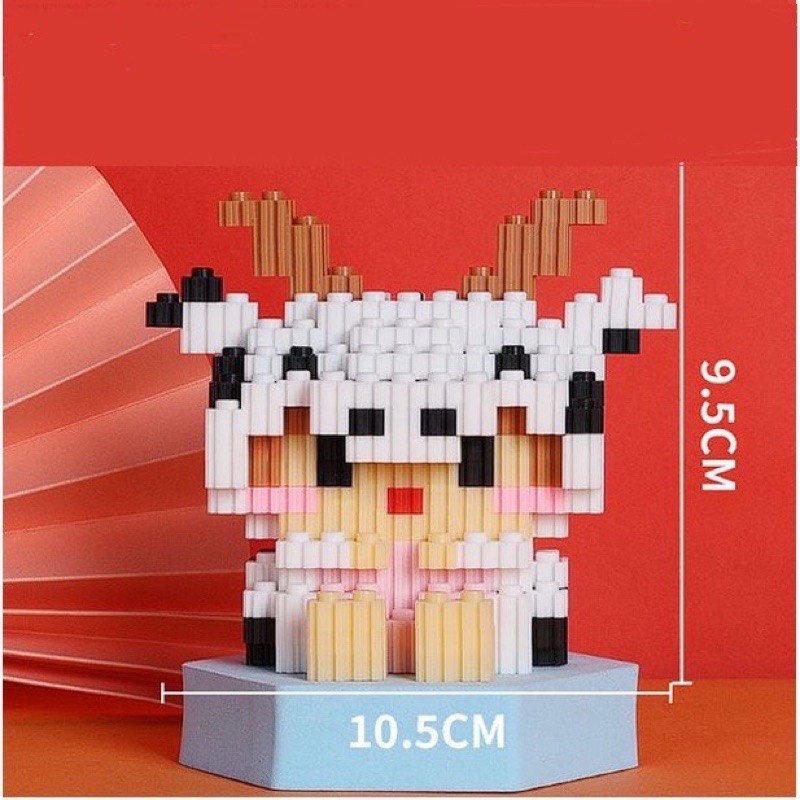 Mô Hình Lego 3D Lắp Ráp Xếp Hình 12 Giáp P0VN1465