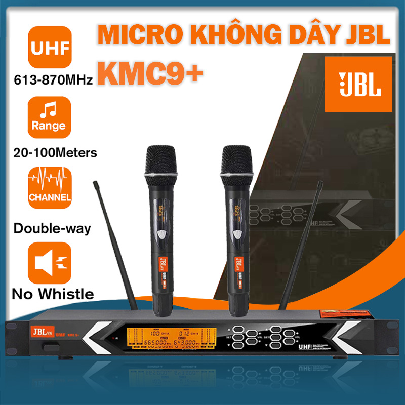 TOP BÁN CHẠY Micro Không Dây JBL KMC9 Chất Ấm Ấp Sạch Sẽ Hỗ Trợ Người Hát Rất Tốt Micro Sử Dụng Cho Karaoke Gia Đình Dàn Karaoke Kinh Doanh Sân Khấu Phòng Trà...