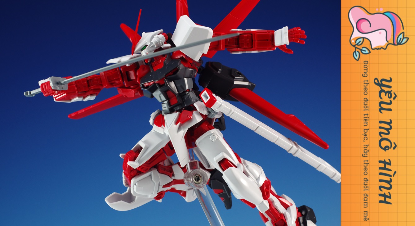 Gundam HG Astray Red Frame Flight Unit Tặng kèm Base trưng bày HG