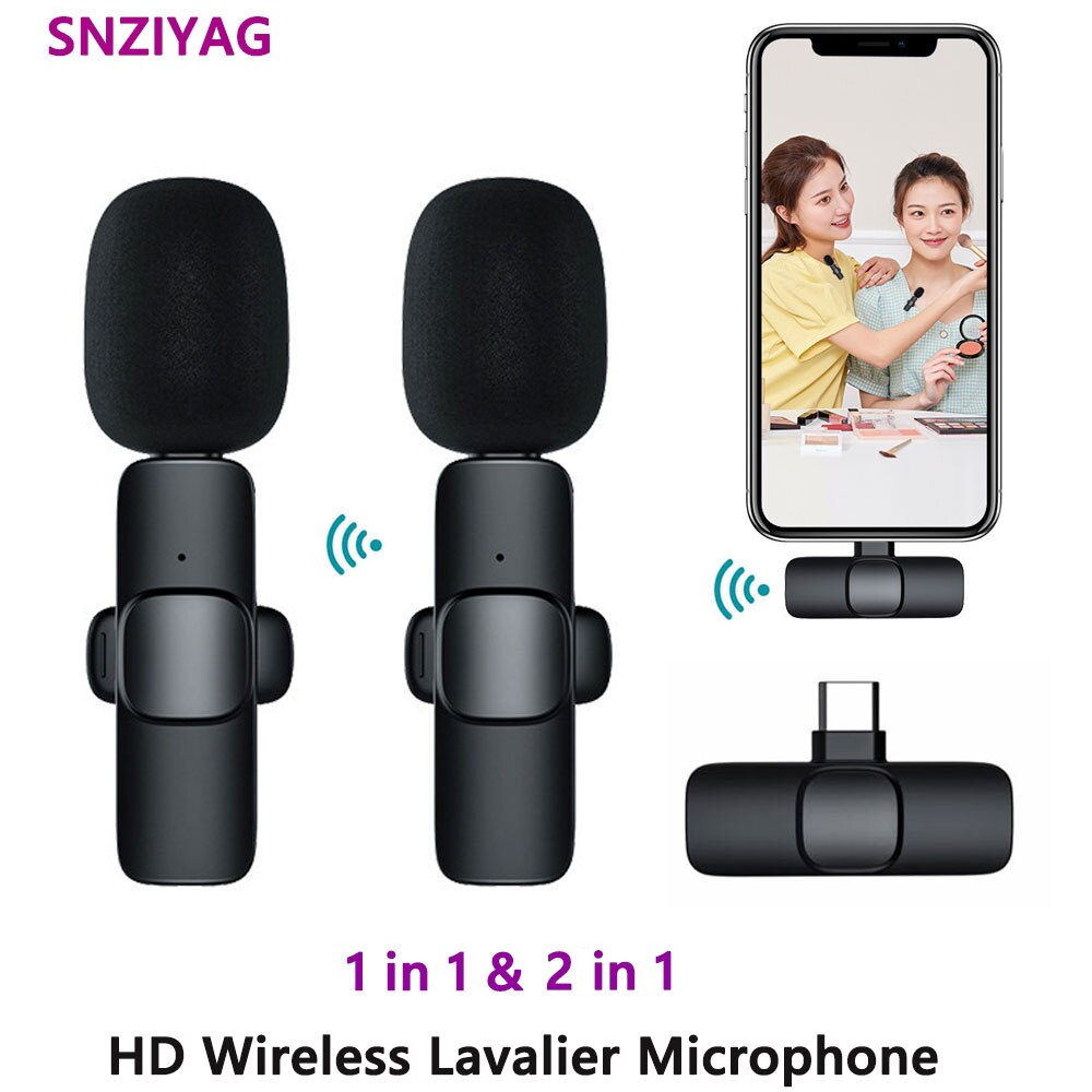 Mic Điện Thoại Chơi Game Phát Sóng Trực Tiếp Android Micro Dây Chuyền Mini Ghi Video Âm Thanh Di Động Không Dây Mới Mic Cho iPhone