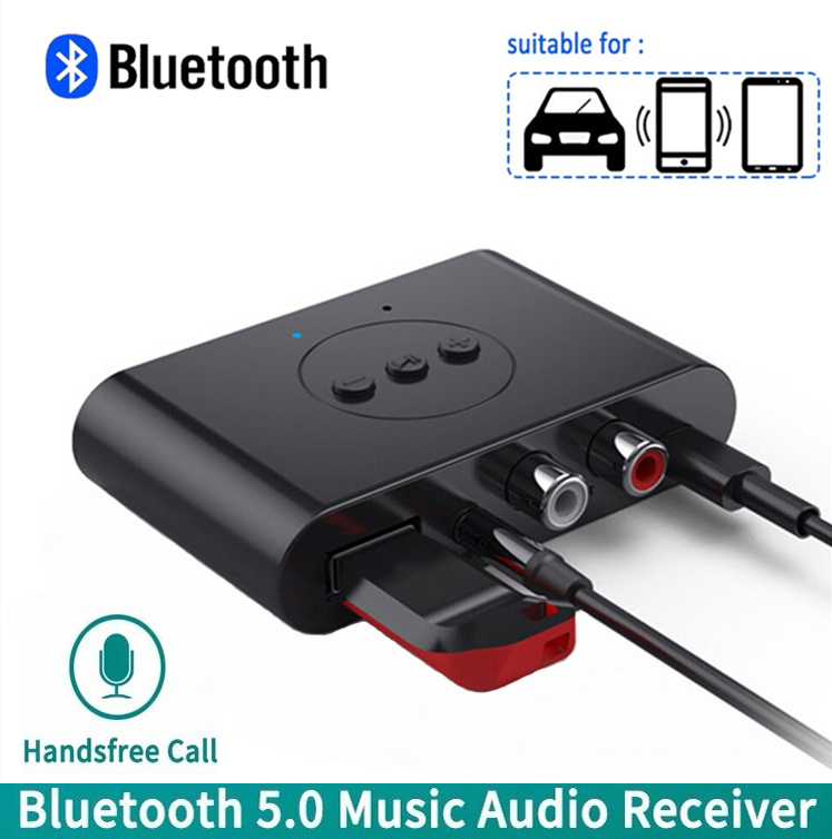 Bluetooth 5.0 Audio Receiver 3.5mm RCA U Disko Adapter Stereo Car Music Wireless Speaker Amplifier