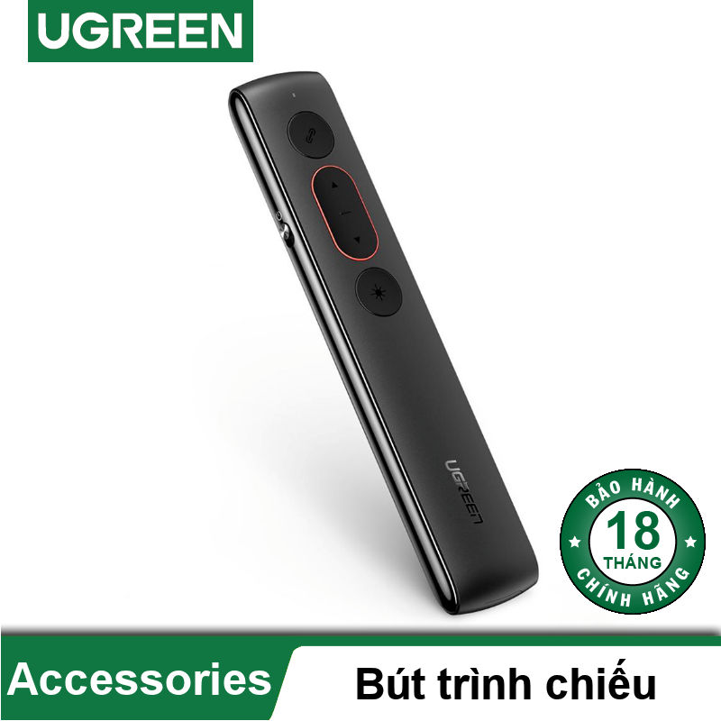 Bút trình chiếu Laser PPT không dây điều khiển từ xa 100m Laser 200m cao cấp chính hãng UGREEN LP180 60327 60795