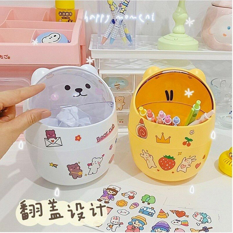 [Có sẵn] [Ảnh thật] THÙNG RÁC MINI ĐỂ BÀN HÌNH THÚ Tạp Hóa Gia Dụng Thông Minh