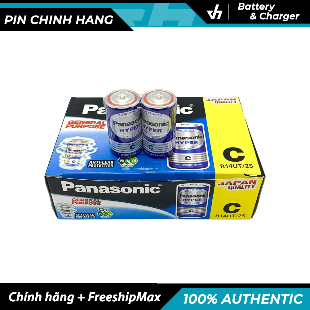 Hộp 24 viên pin c panasonic r14ut - pin trung c 1.5v không chảy nước