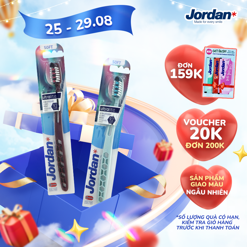 - Bàn chải Jordan Ultralite, Lông mềm