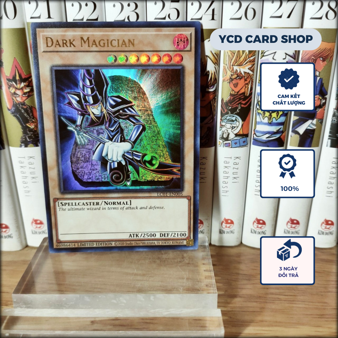 Thẻ bài Yugioh chính hãng Dark Magician ( phiên bản bia đá ngàn năm) – Ultra rare