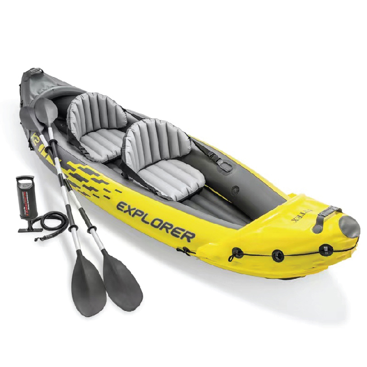Thuyền kayak intex cao su bơm hơi 2 người , thuyền cao su bơm hơi intex