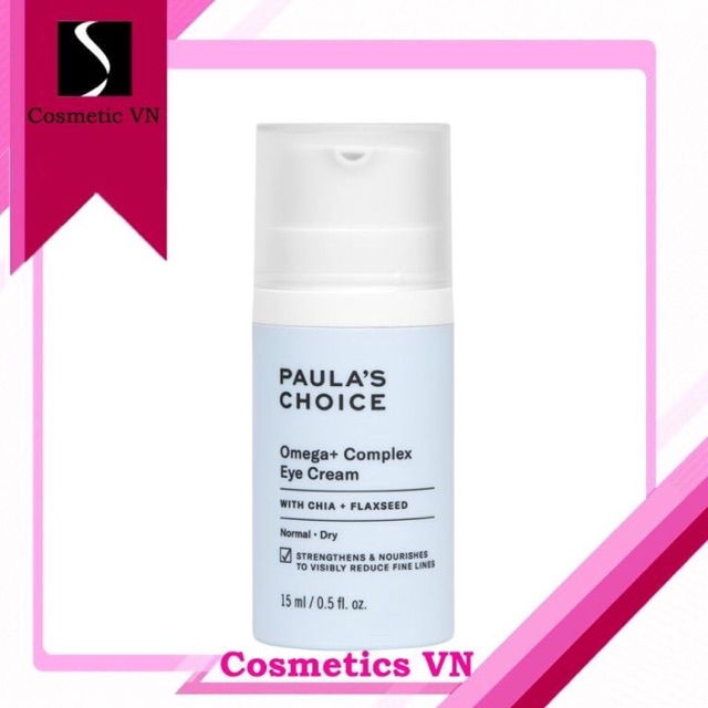 Kem dưỡng mắt omega + complex eye cream paula’s choice giảm nhăn và bọng mắt