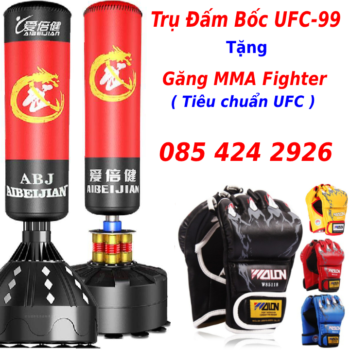 Bao cát trụ đấm bốc boxing UFC-AIBEIJIANSport® chính hãng - Thiết bị tập luyện boxing, mma, trainning chuyên nghiệp dành cho người lớn trẻ em