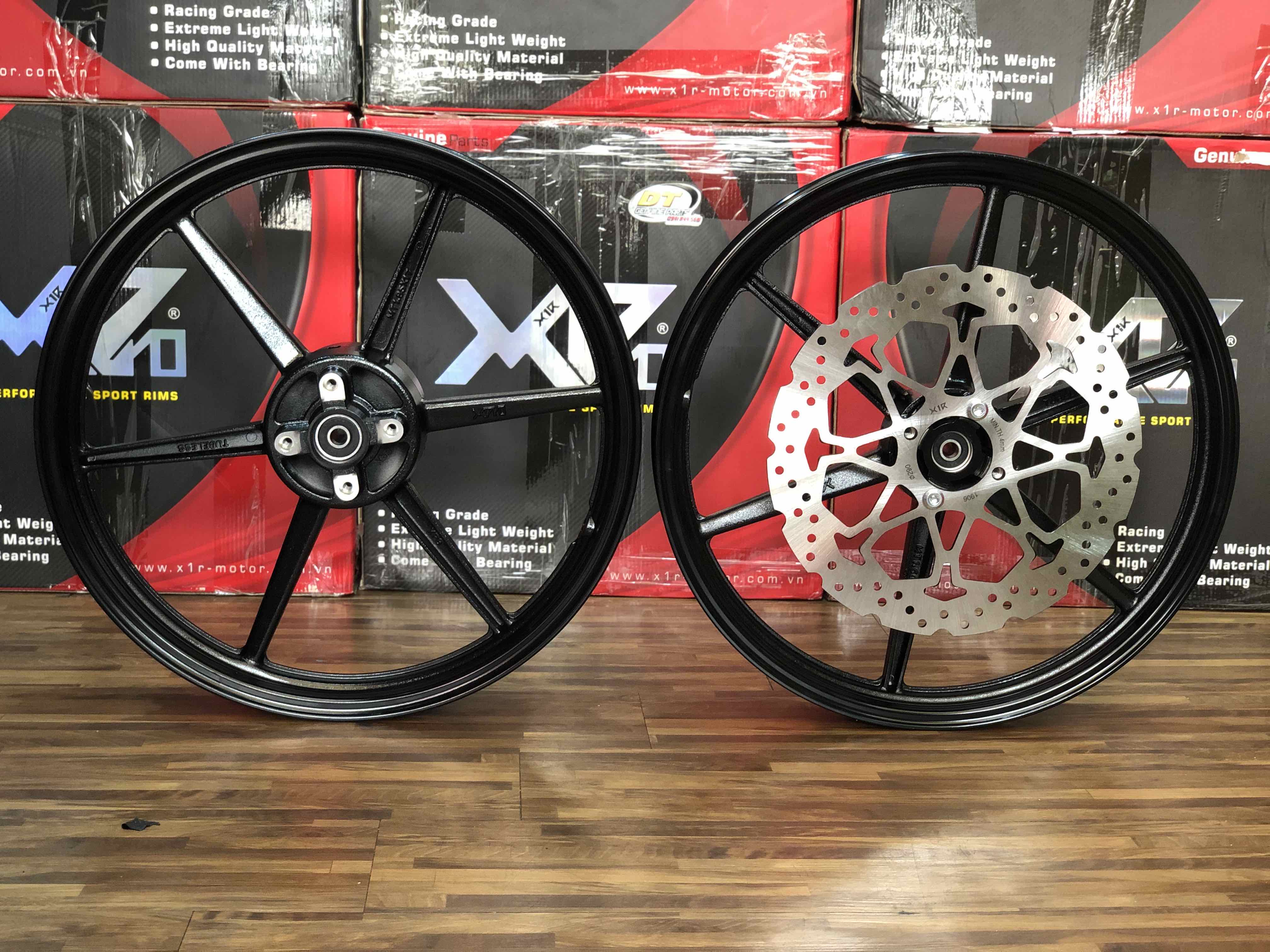 Mâm Vành 6 Cây X-Pro cho RAIDER / SONIC Tặng kèm Đĩa Trước  ( Size 1.6 - 1.85 )