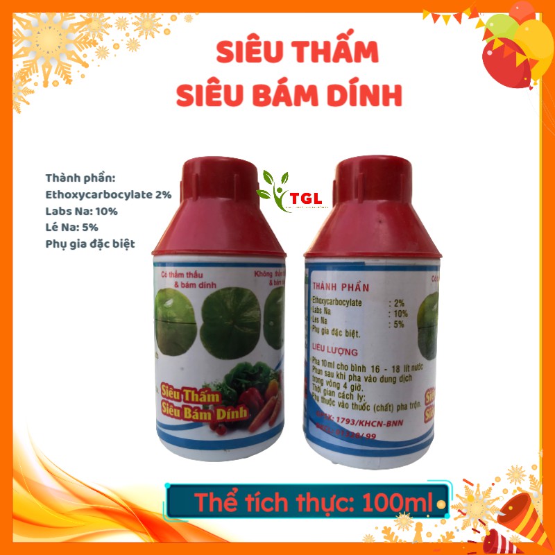 Chế phẩm siêu thấm, siêu bám dính hp - chai 100ml - thẩm thấu, bám dính, loang trái