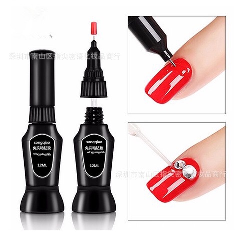 Keo kim cương tạo kiểu nail - 2 đầu thuận tiện Songqiao dán đồ trang sức