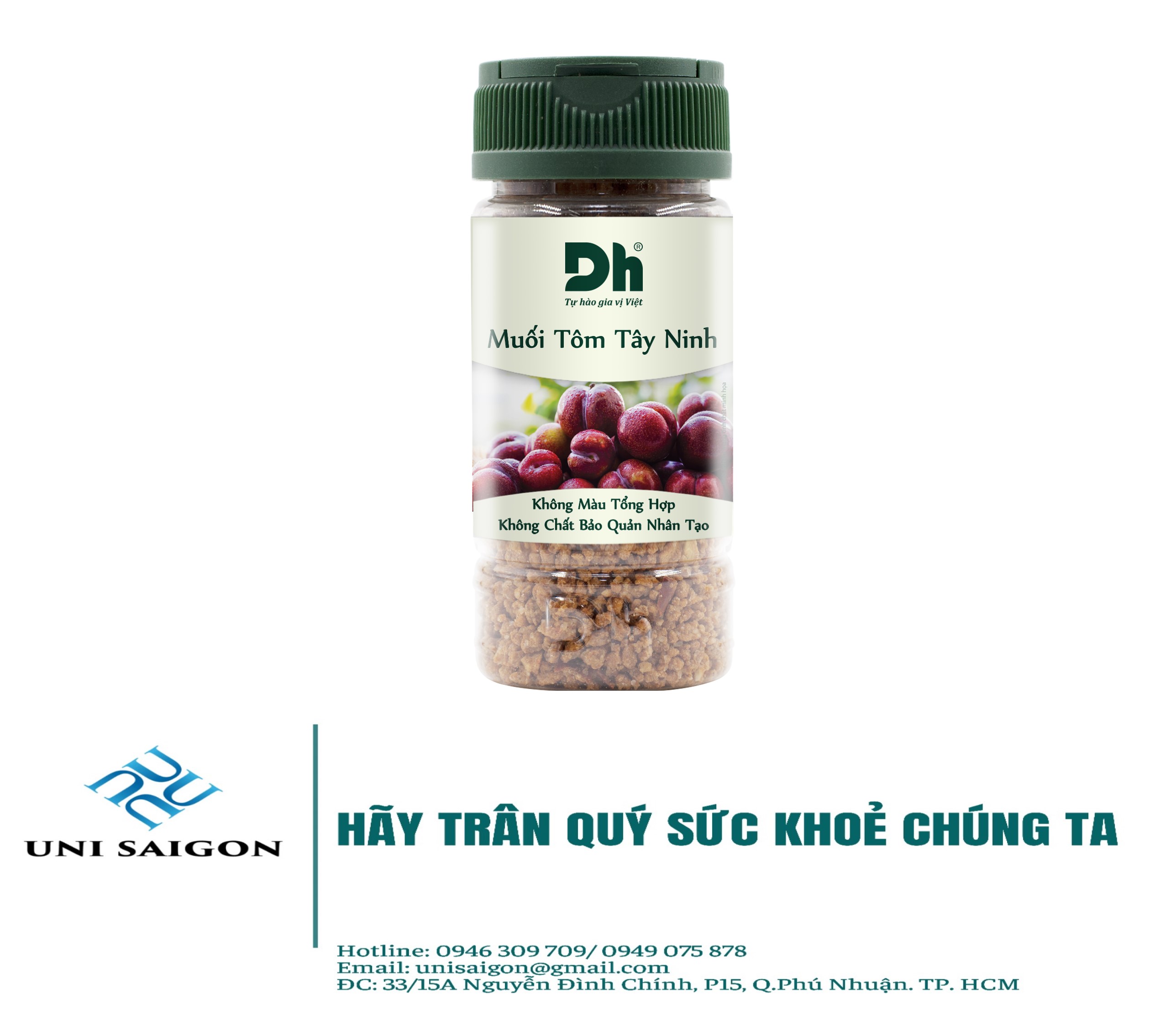 Hũ Muối Tôm Tây Ninh (60G) - Thương hiệu DH Foods