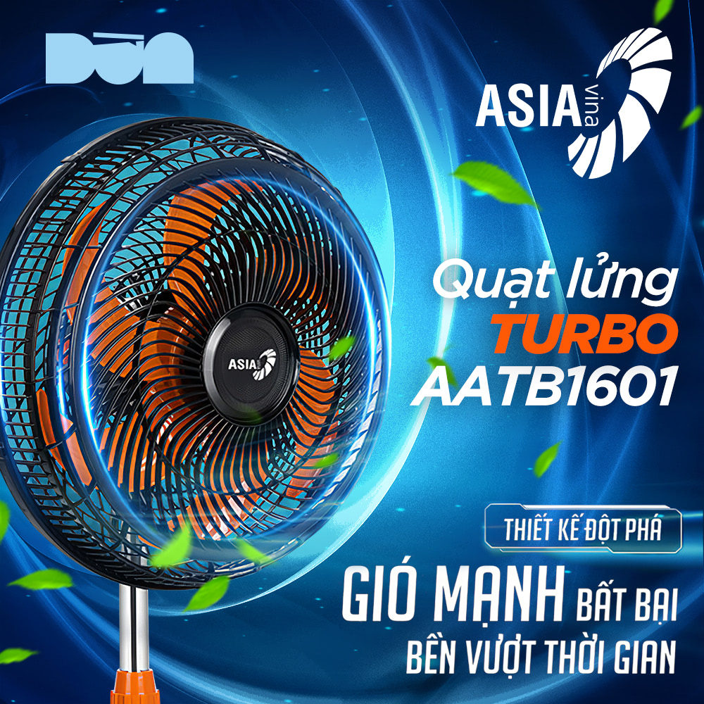 [HỎA TỐC 2H] Quạt lửng Asia TURBO 6 cánh 80W - Hàng chính hãng - Bảo hành 24 tháng