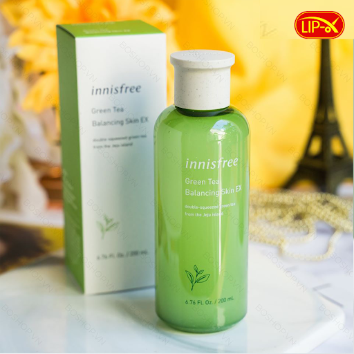Nước Hoa Hồng Innisfree Trà Xanh Green Tea Balancing Skin EX.nước hoa hồng,trắng da,sạch da.an toàn.strong me da.
