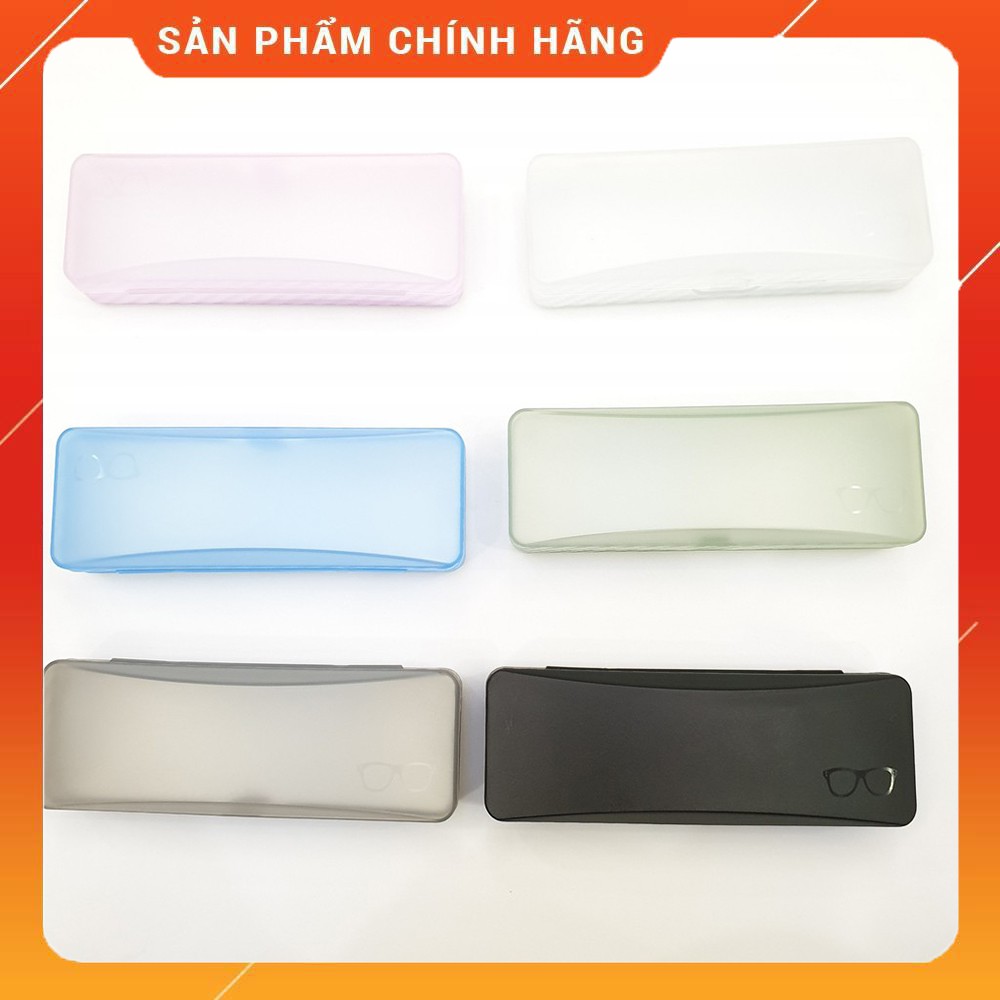 Hộp đựng kính nhựa bảo vệ mắt kính - Tặng kèm khăn lau đa năng dùng thử