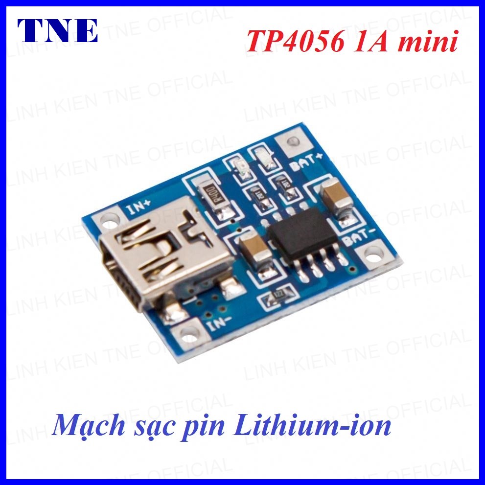 [HCM]Mạch sạc pin Lithium-Li-ion-18650 TP4056 1A mini