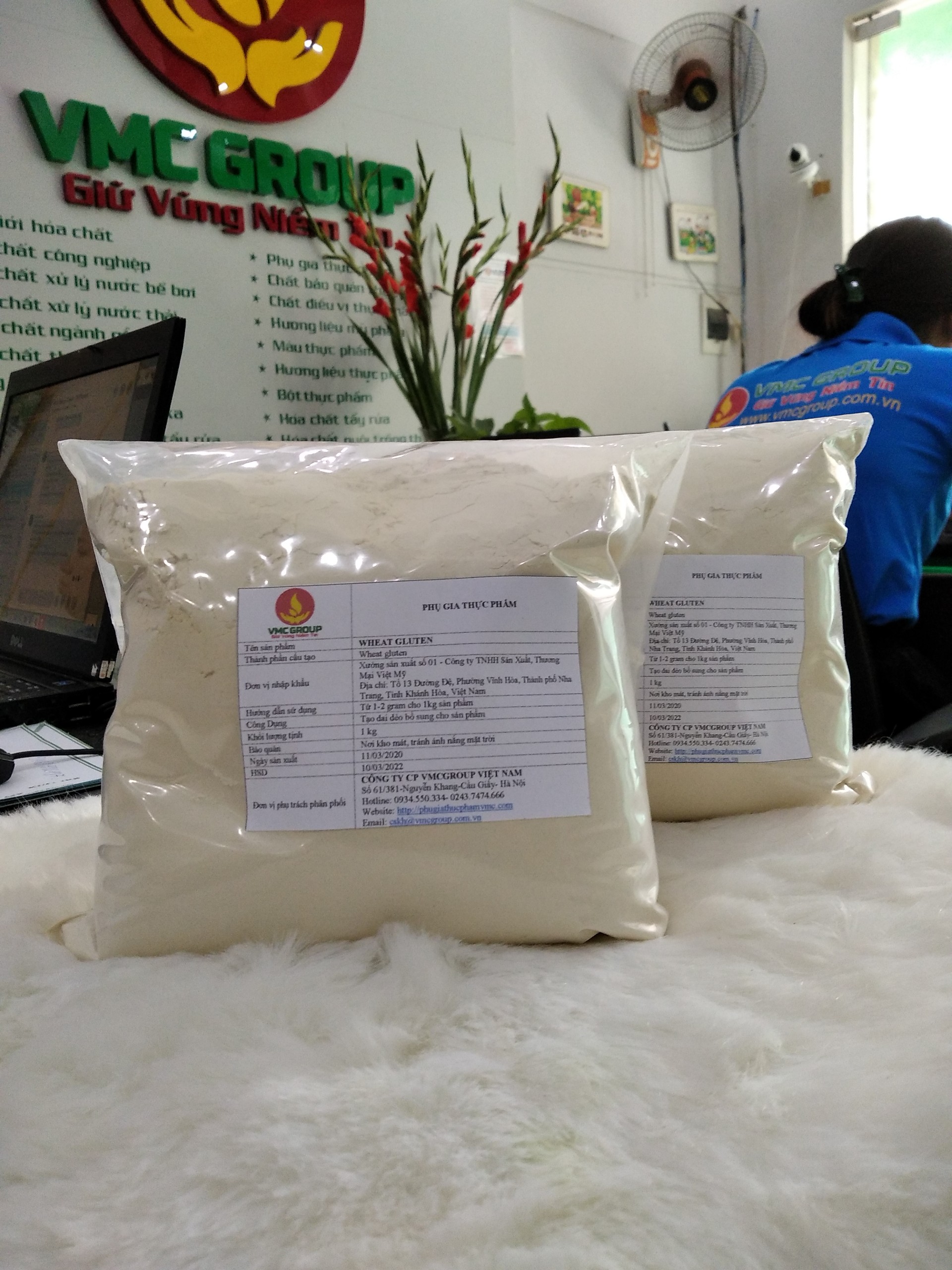 Wheat gluten Chất độn kết dính cho giò chả, xúc xích,...