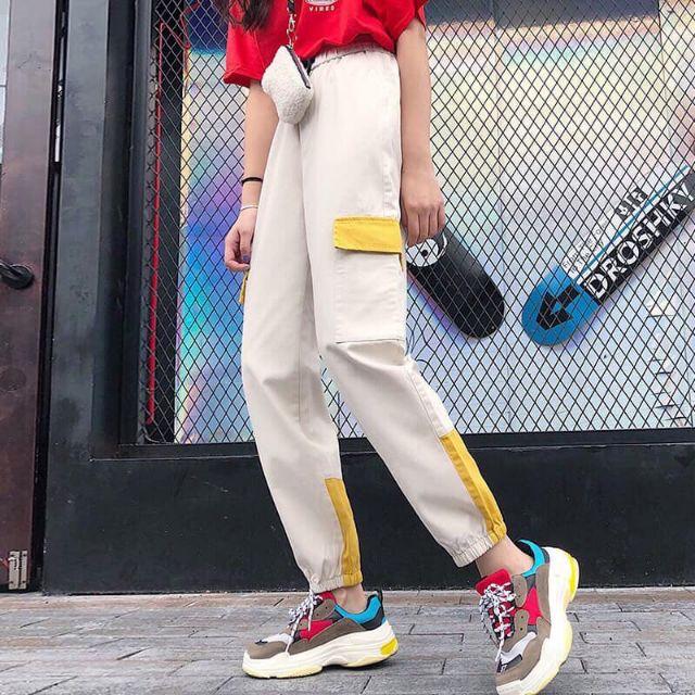 [HCM]Quần jogger nam nữ túi hộp chất kaki dày dặn mẫu mới Hàn Quốc HA135