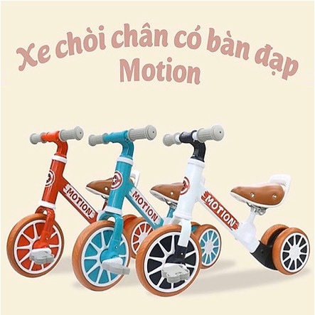 Bỏ sỉ khu vực HCM - Xe chòi chân kiêm xe đạp cho bé Motion Dành Bé Từ 1 đến 6 Tuổi - Xe thăng bằng khung thép