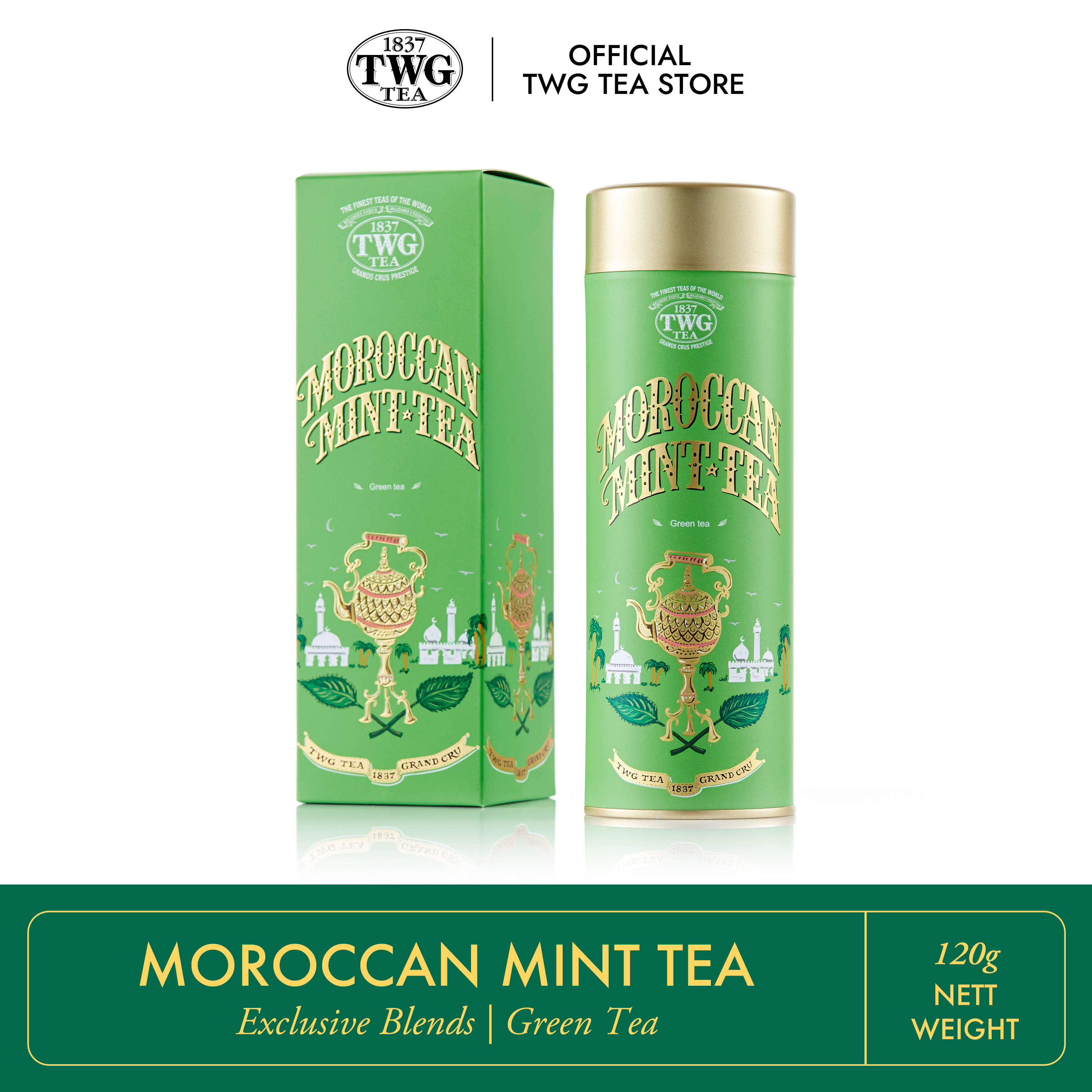 Trà TWG Tea - Moroccan Mint Tea (20g/100g) | Trà Xanh